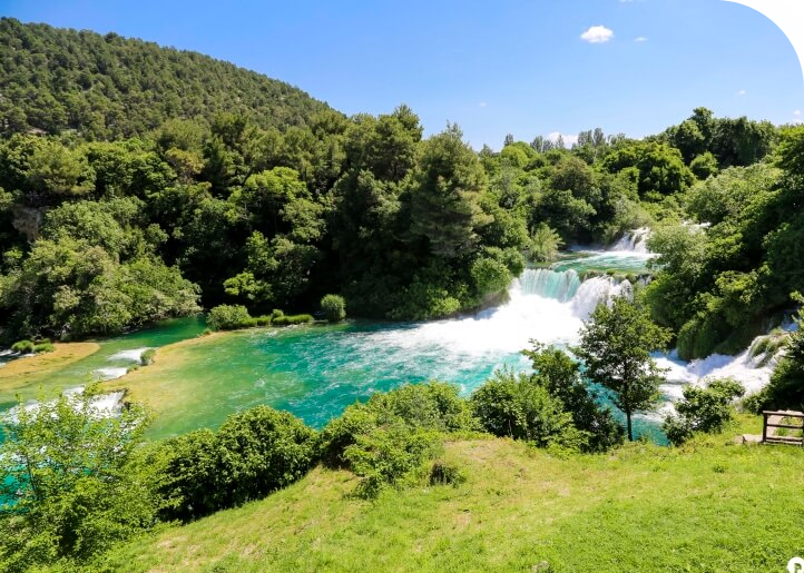 Waterfalls near Split at Krka national park