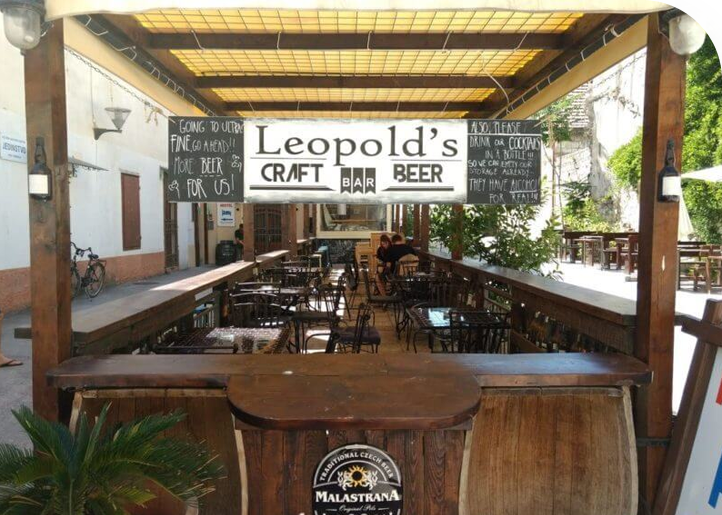 Exterior of Leopold's bar