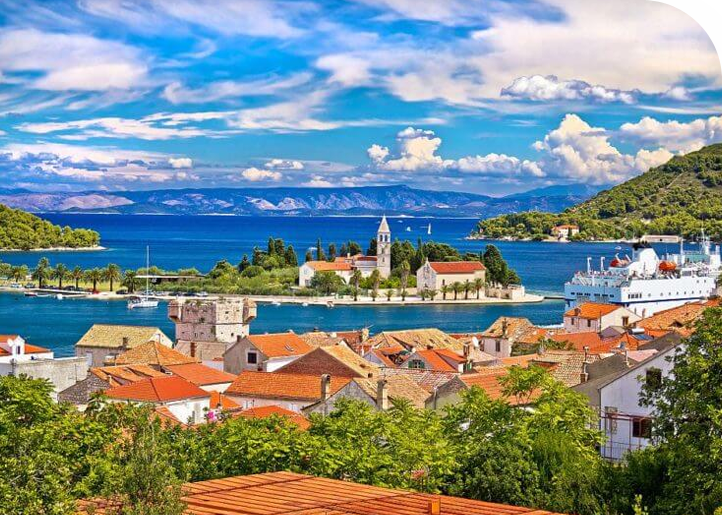 Vis town Croatia
